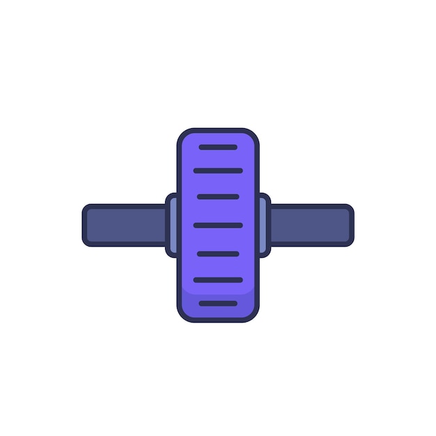 벡터 색에 고립 된 체조 롤러 아이콘