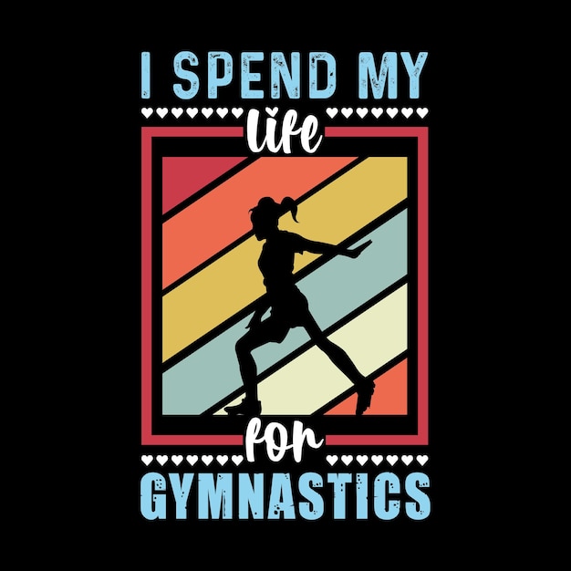 Gymnastics t-shirt design graphic, best t-shirt design.