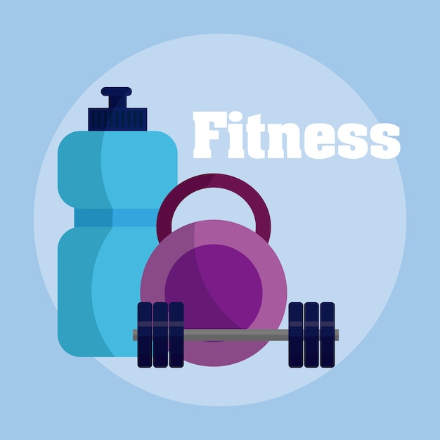 Gymnastiek en fitness vectorillustratie van de levensstijl het grafische illustratie