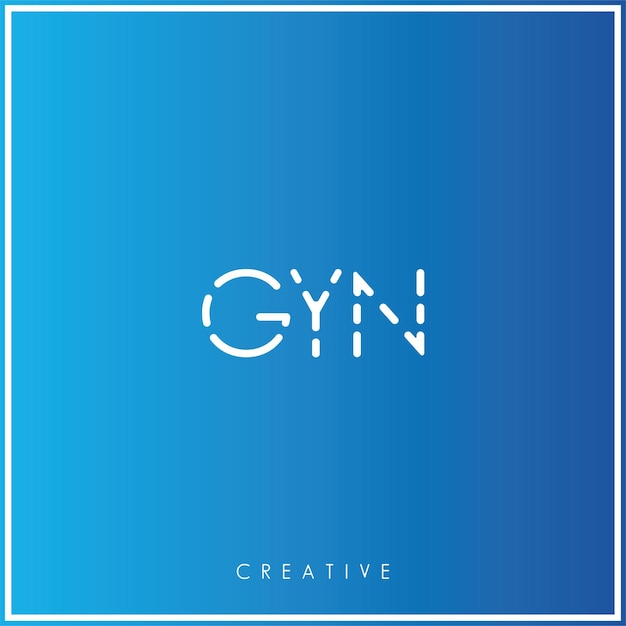 GYN Premium Vector laatste Logo Design Creatief Logo Vector Illustratie Monogram Minimaal Logo