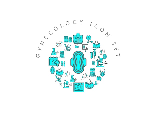 Gynaecologie pictogram decorontwerp