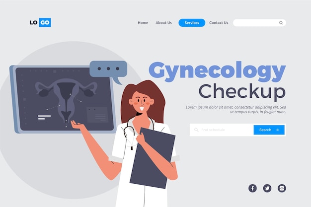 Gynecology checkup - landing page