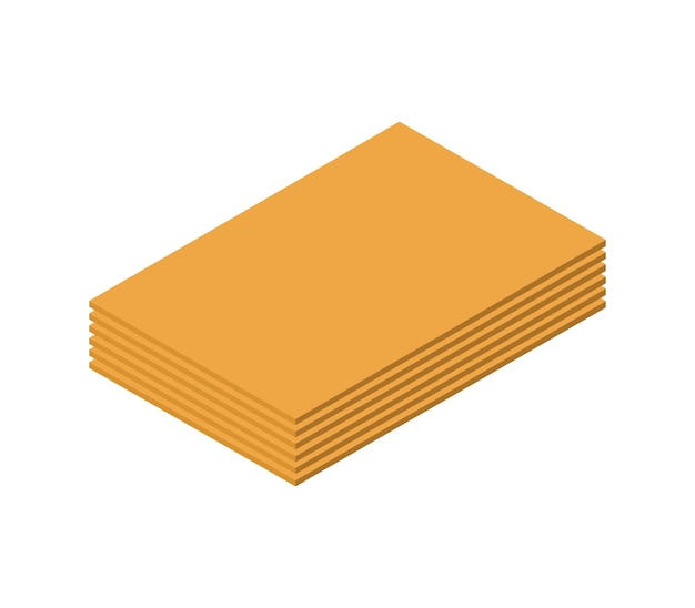 Gypsum plasterboard isometric