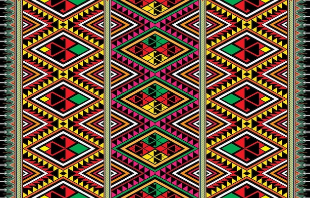 Gypsy pattern tribal ethnic motifs geometric vector background. Doodle gypsy geometric shapes sprite