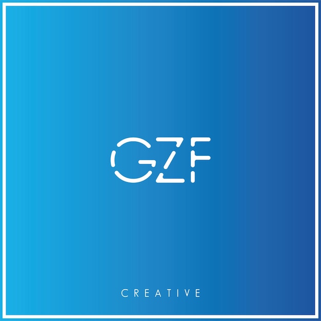 GZF Premium Vector laatste Logo Design Creatief Logo Vector Illustratie Monogram Minimaal Logo