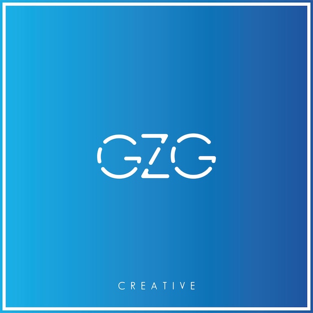GZG Premium Vector laatste Logo Design Creatief Logo Vector Illustratie Monogram Minimaal Logo