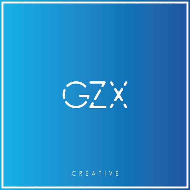 GZX Premium Vector laatste Logo Design Creatief Logo Vector Illustratie Monogram Minimaal Logo