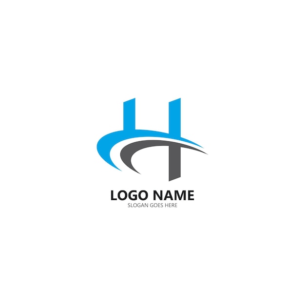 H brief Logo sjabloon ontwerp Vector