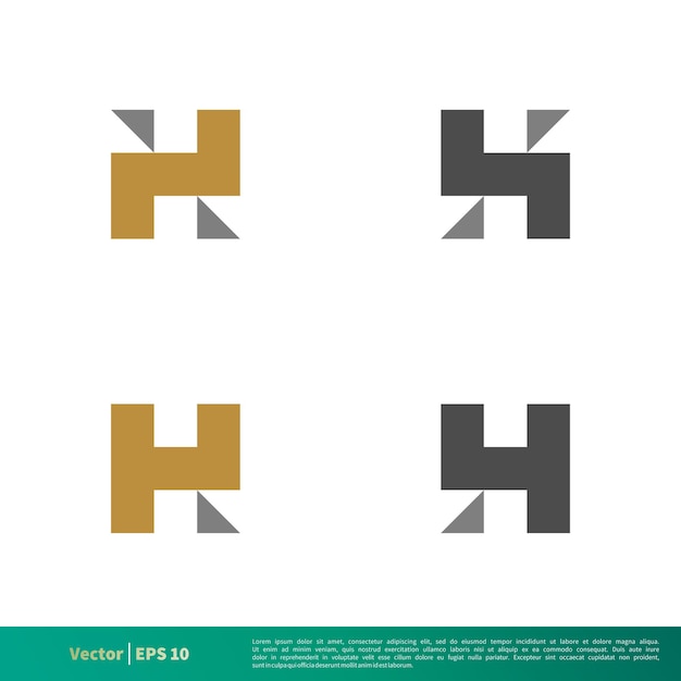 H Letter Icon Vector Logo Template Illustration Design Vector EPS 10