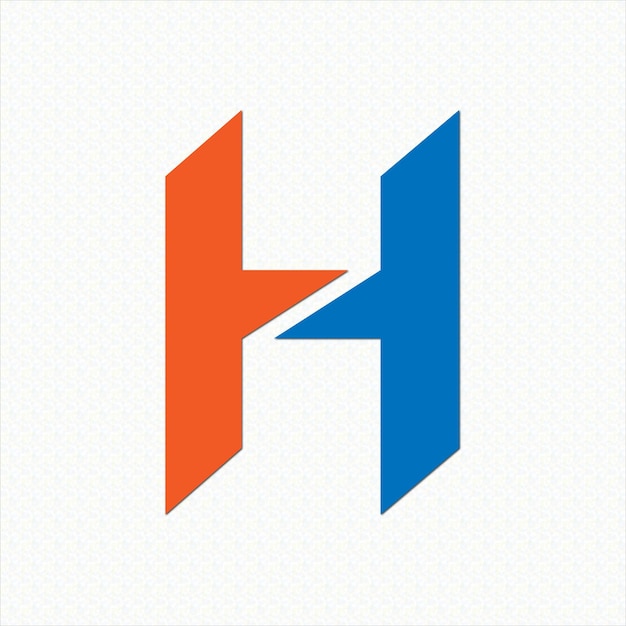 H letter logo design template vector