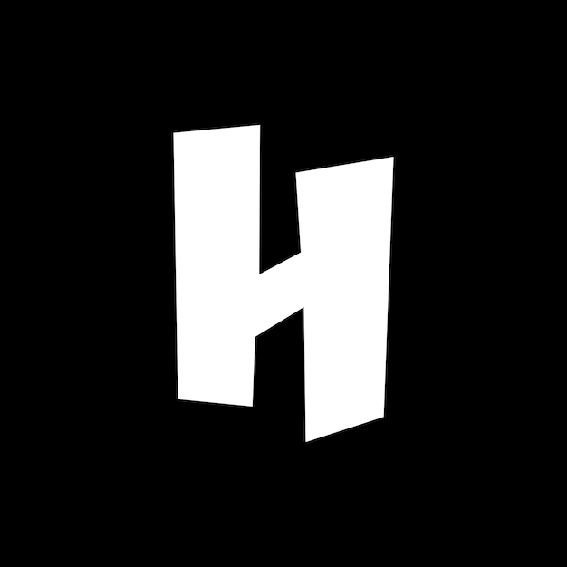 Vector h letter minimalist logo