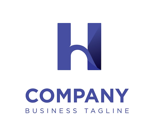 H logo branding identity corporate vector logo design