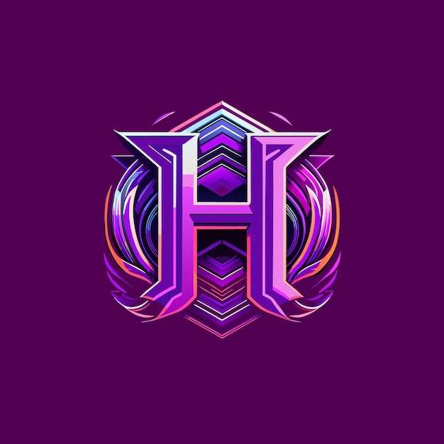 H logo design and English letter H logo design