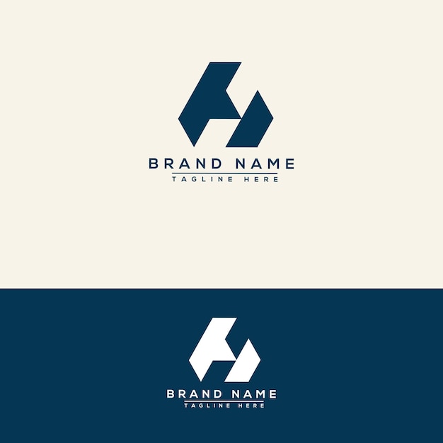 H logo design template vector graphic branding element.