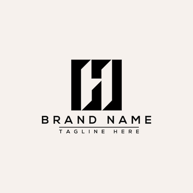 H logo design template vector graphic branding element
