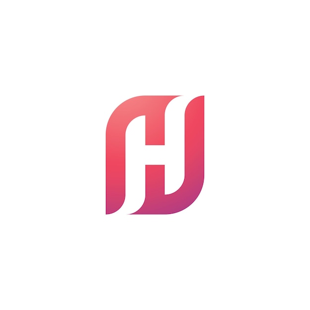 H Logo-ontwerp en sjabloon Creatieve H-pictogram initialen gebaseerd Letters in vector