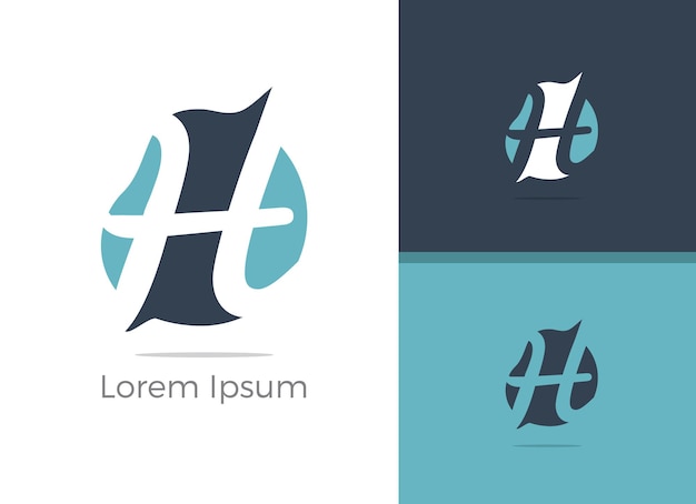 H logo, vector h letter design illustration.