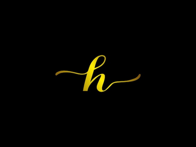 Vector h logoontwerp