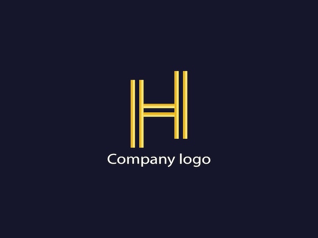 Vector h modern letter logo