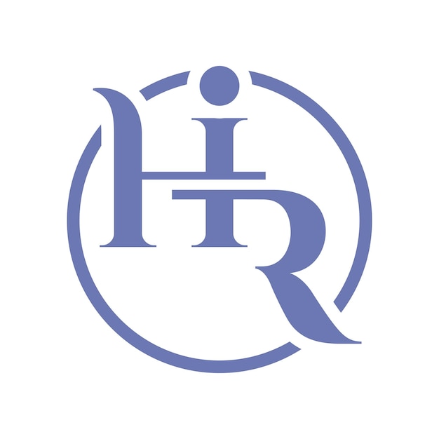 Vector h and r logo