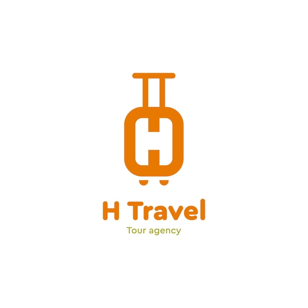 Vector h travel-logo, tas