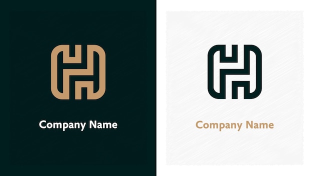 H typography logo