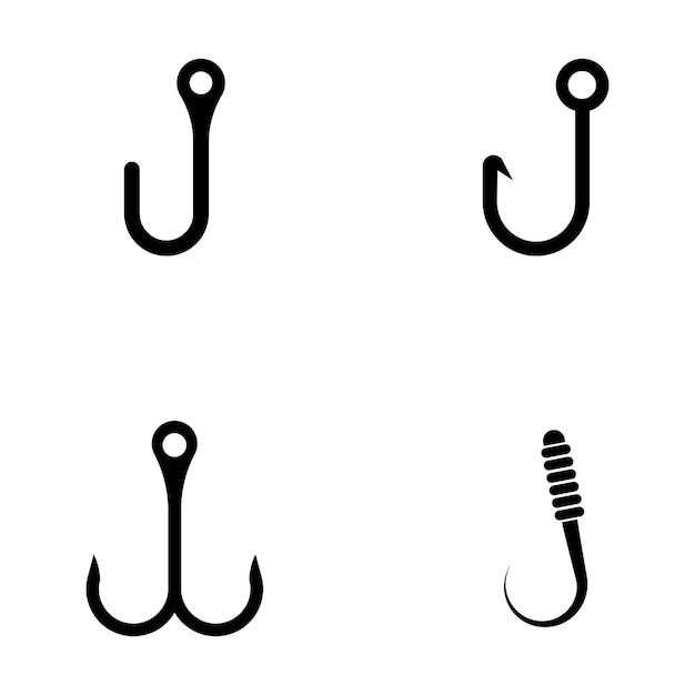 haak pictogram vector sjabloon illustratie logo ontwerp