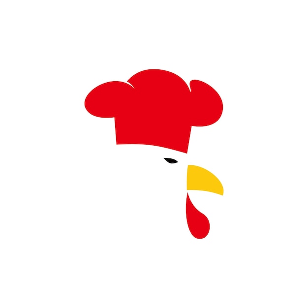 haan hoofd logo ontwerp kip karakter teken en symbool