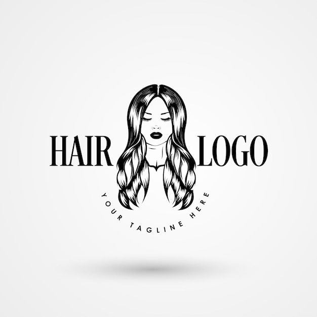Haar Logo Ontwerp Haar Logo vector