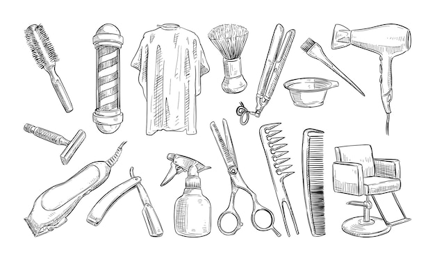 haarsalon handgetekende collectie