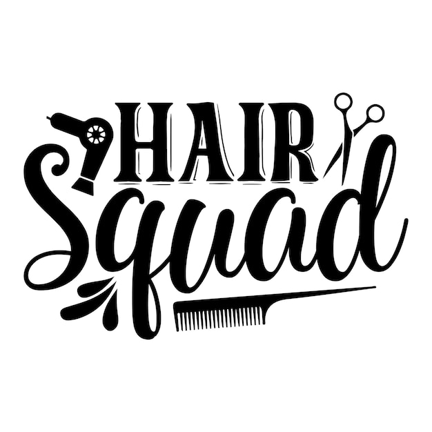 Haarstylist SVG ontwerp