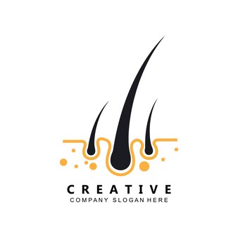 Haarverzorging logo vector pictogram huid gezondheid illustratie ontwerpconcept