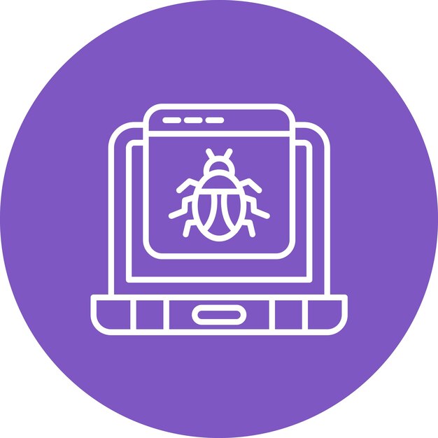 Hacked website icon vector afbeelding Kan worden gebruikt voor Cyber Security