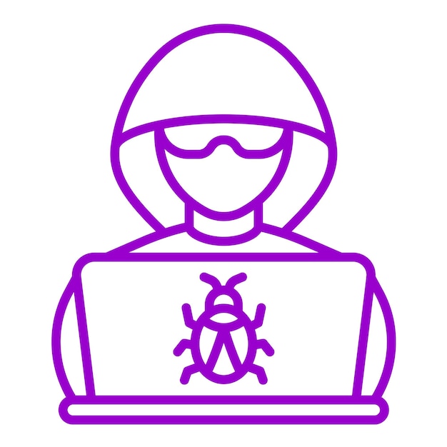 ハッカーアイコンのスタイル