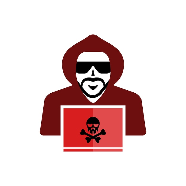 Hacker icon vector design templates