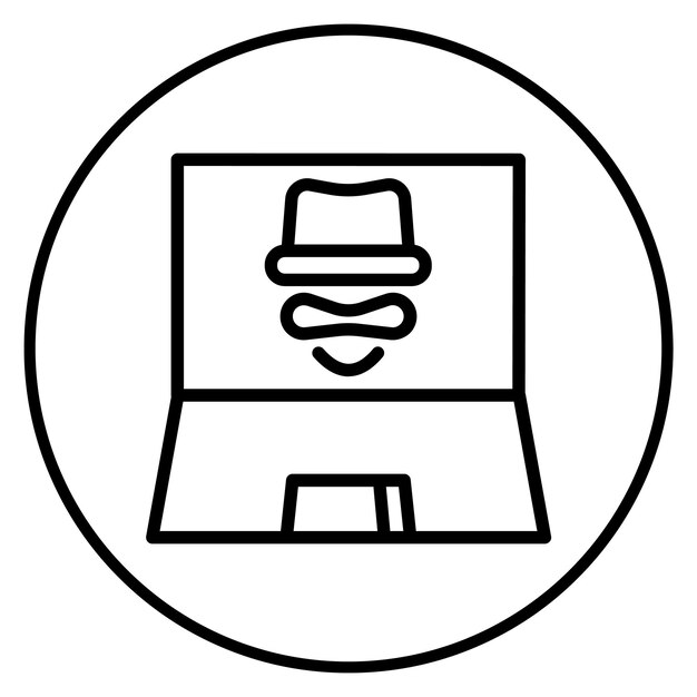 Hacker icon vector image Can be used for Information Security