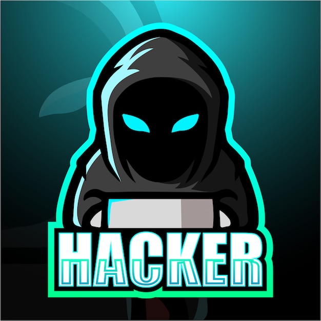 Vector hacker mascot esport illustration