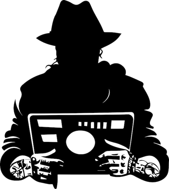 Vector hacker tattoo vector illustration