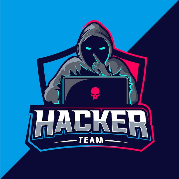 Vector hacker team esport-logo