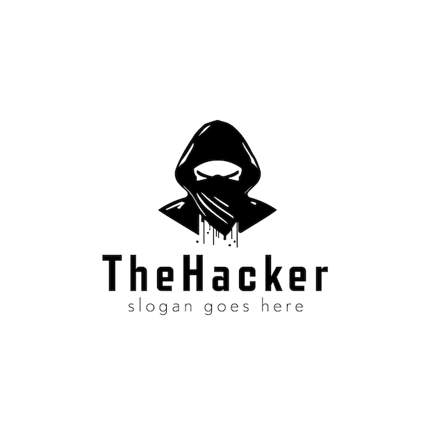 ハッカーのベクトルのロゴのデザイン