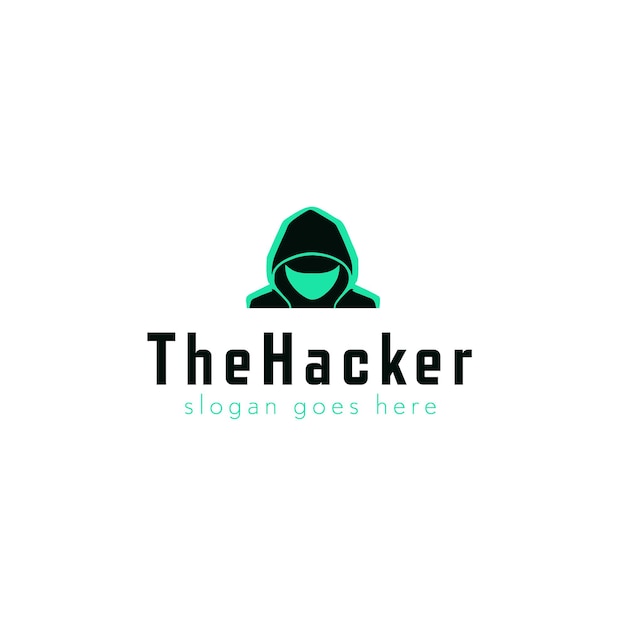 ハッカーのベクトルのロゴのデザイン