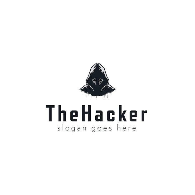 ハッカーのベクトルのロゴのデザイン