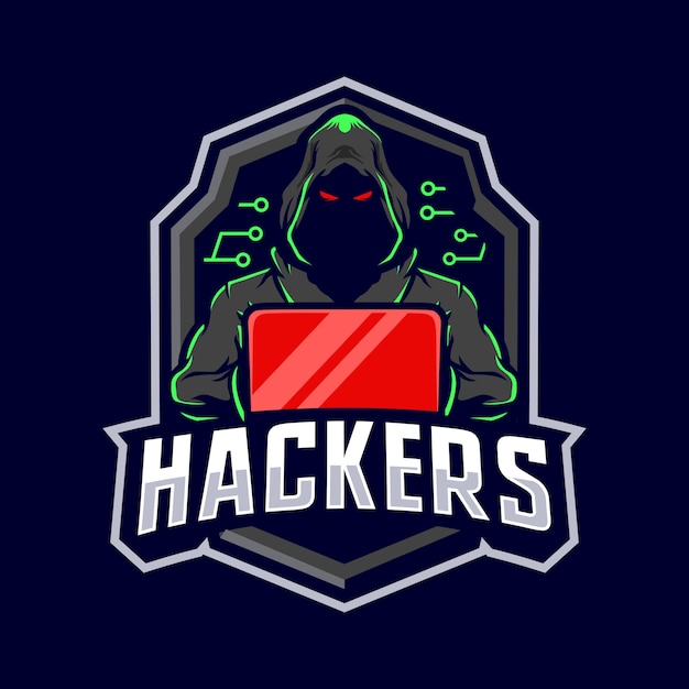 ハッカーマスコットロゴ
