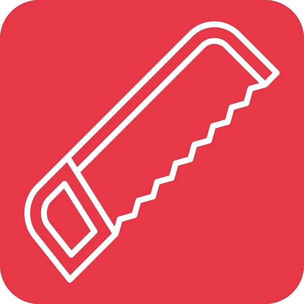 Hacksaw icon vector image can be used for construction tools