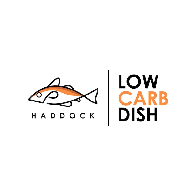 Haddock Fish Logo Animal Seafood Vector