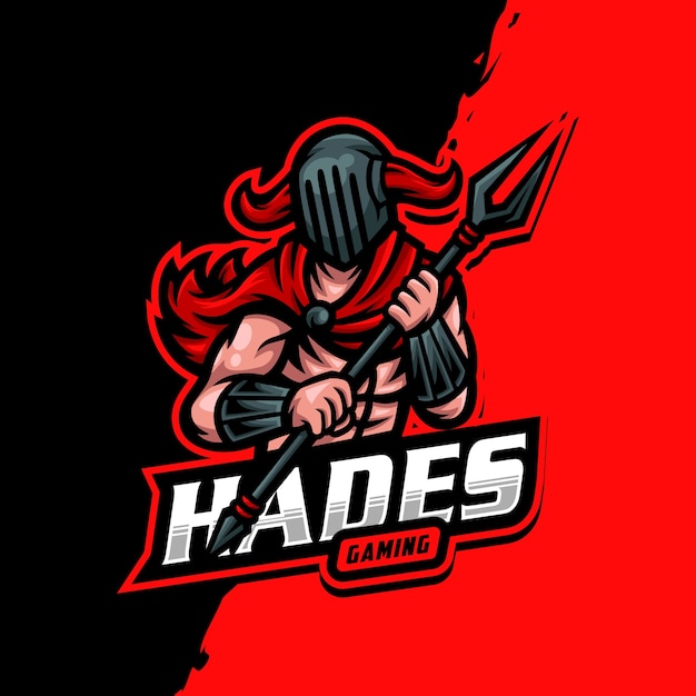 Hades mascotte logo esport gaming