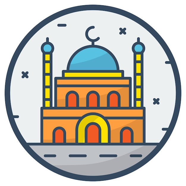 Concetto della grande moschea di hagia sophia, vettore della moschea del sultano ahmed, cultura della repubblica di turkiye turchia