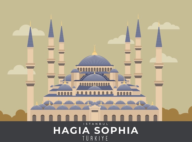 Hagia Sophia Istanbul kalkoen Iconisch landmerkontwerp