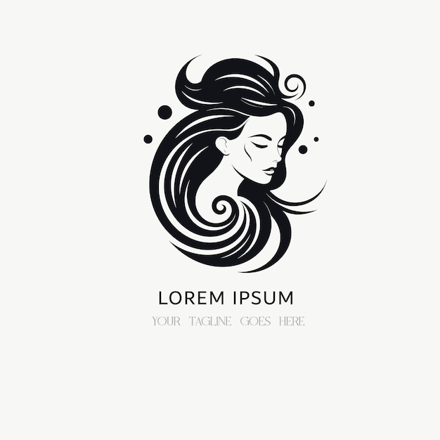 hair beauty logo design for salon makeover hair stylist haidresser hairc cut