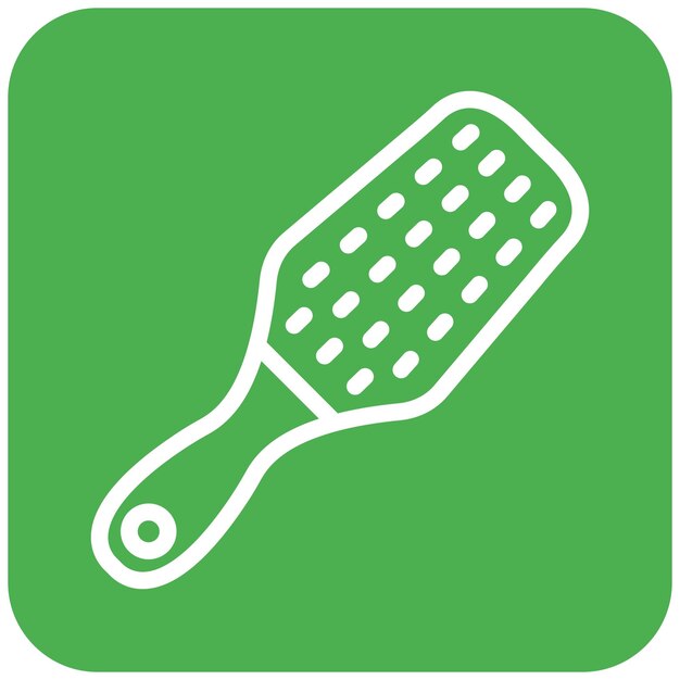 Vector hair brush vector icon design illustration